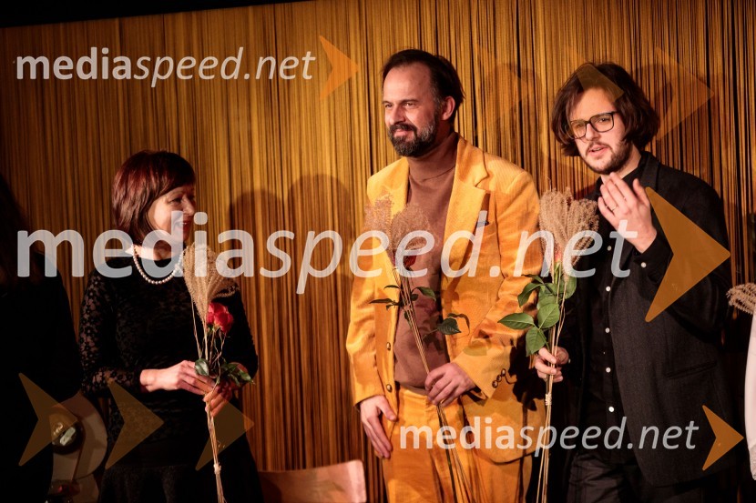  Diana Koloini, umetniška direktorica, Drama SNG Maribor;  Uroš Fürst, igralec;  Jan Krmelj, režiserŽivljenje drugih, premiera drame