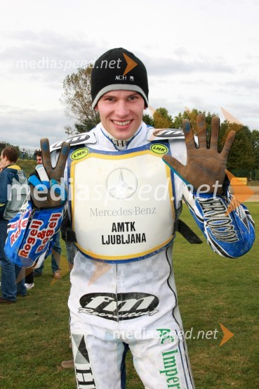Matej Žagar, Slovenija (AMTK Ljubljana)Speedway, DP posameznikov 2008, 4. dirka - finale