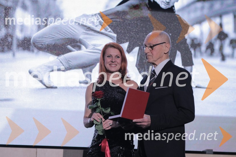  Katarina Venturini, nekdanja plesalka;  Miroslav Cerar, nekdanji gimnastičar, predsednik Odbora za podeljevanje Bloudkovih priznanj55. podelitev Bloudkovih priznanj