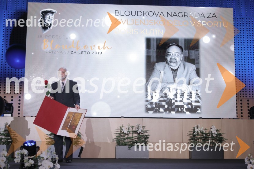  Boris  Kutin, častni predsednik evropske šahovske zveze in član svetovne šahovske federacije Fide55. podelitev Bloudkovih priznanj