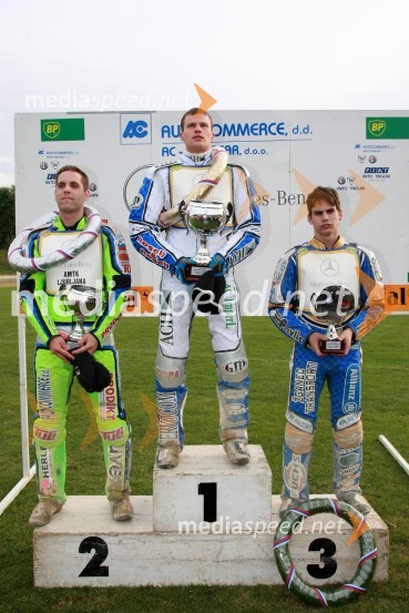 2. mesto: Maks Gregorič, Slovenija (AMTK Ljubljana), 1. mesto: Matej Žagar, Slovenija (AMTK Ljubljana) in 3. mesto: Jurica Pavlic, HrvaškaSpeedway, DP posameznikov 2008, 4. dirka - finale