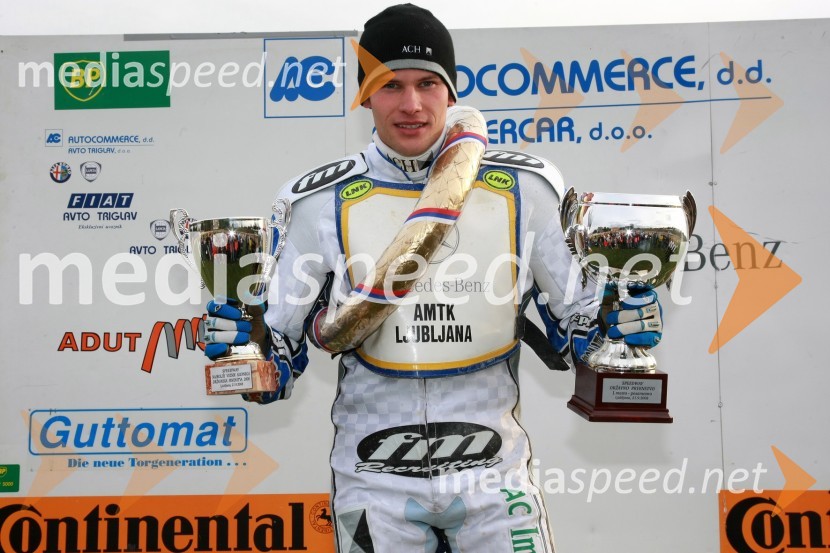 1. mesto: Matej Žagar, Slovenija (AMTK Ljubljana)Speedway, DP posameznikov 2008, 4. dirka - finale