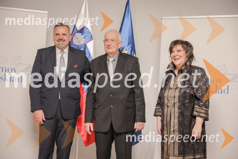 mag. Zoran Poznič, minister za kulturo RS;  Stojan Kerbler, fotografska legenda;  Ira Ratej, dramaturginjaPodelitev Prešernovih nagrad ob slovenskem kulturnem prazniku