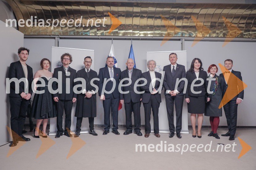  Nejc  Prah;  Nina Ivanišin Janežič, igralka;  Luka Juhart, glasbenik;  Alan Hranitelj, kostumograf; mag. Zoran Poznič, minister za kulturo RS;  Stojan Kerbler, fotografska legenda;  Milko Šparemblek, baletni plesalec, pedagog, koreograf, direktor in dramaturg;  Borut Pahor, predsednik Republike Slovenije;  Tanja Pečar, odvetnica;  Suzana Koncut, prevajalka;  Rok Biček, režiserPodelitev Prešernovih nagrad ob slovenskem kulturnem prazniku