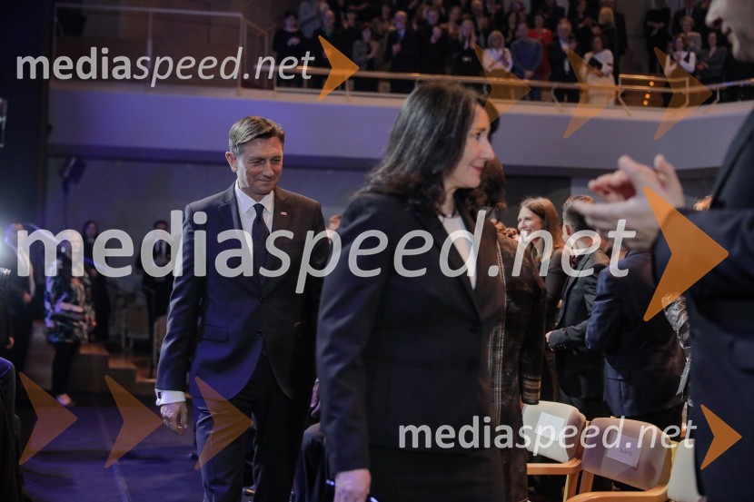  Borut Pahor, predsednik Republike Slovenije;  Tanja Pečar, odvetnicaPodelitev Prešernovih nagrad ob slovenskem kulturnem prazniku