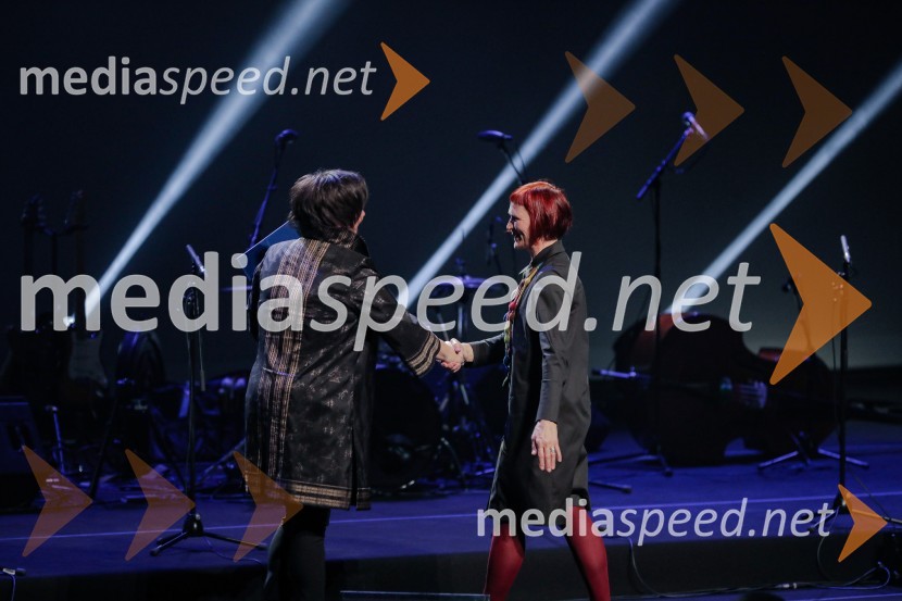  Ira Ratej, dramaturginja;  Suzana Koncut, prevajalkaPodelitev Prešernovih nagrad ob slovenskem kulturnem prazniku