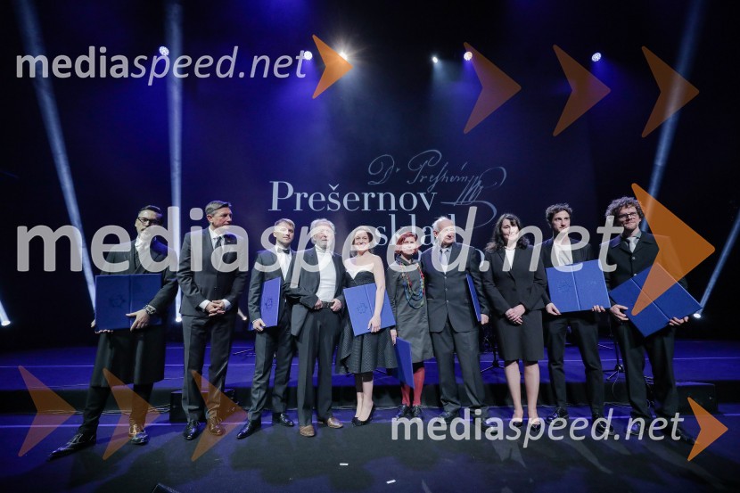 Podelitev Prešernovih nagrad ob slovenskem kulturnem prazniku