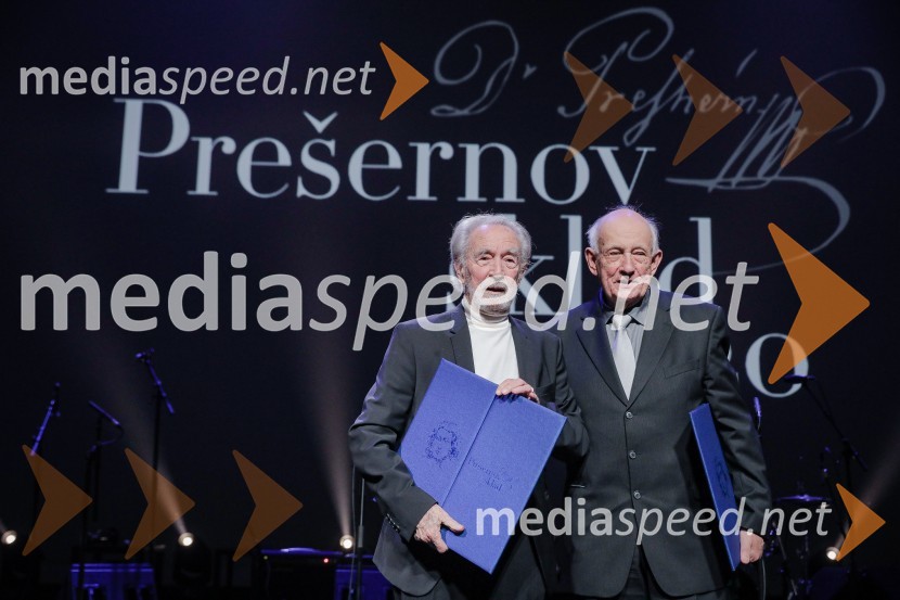  Milko Šparemblek, baletni plesalec, pedagog, koreograf, direktor in dramaturg;  Stojan Kerbler, fotografska legendaPodelitev Prešernovih nagrad ob slovenskem kulturnem prazniku