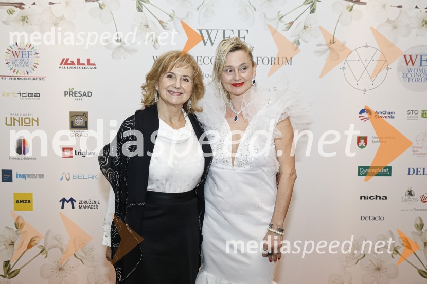  Doroteja Omahen, članica odbora za SILA GALA, urednica SILA kuharske knjige;  Norma de Saint Picman, intermedijska umetnica, CEO NoravisionWomen economic forum, gala večerja in podelitev nagrad