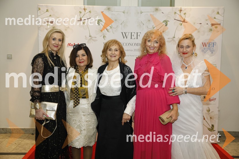  Klaudija Javornik,  Adacta d.o.o.;  ... ;  ... ;  Lilijana Kastelic, oblikovalka;  Norma de Saint Picman, intermedijska umetnica, CEO NoravisionWomen economic forum, gala večerja in podelitev nagrad