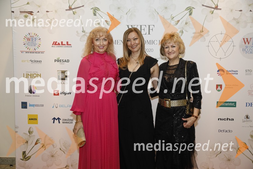  Lilijana Kastelic, oblikovalka;  Lara Burazer, jezikoslovka in prevajalka, soorganizatorka WEF Slovenia 2020;  ... Women economic forum, gala večerja in podelitev nagrad