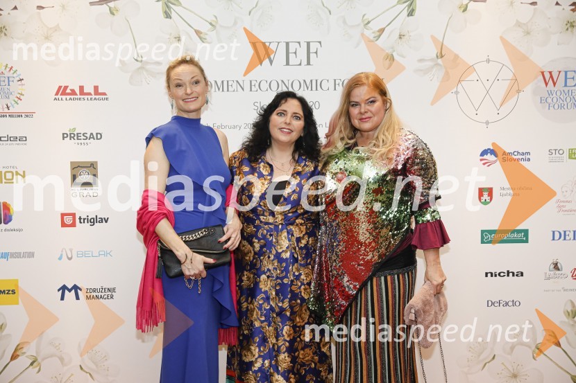  ... ;  MI  Elfverson, izumiteljica Vlog Academy;  Sonia Trošt, arhitektka in slikarka, Umetnica Art mandalWomen economic forum, gala večerja in podelitev nagrad