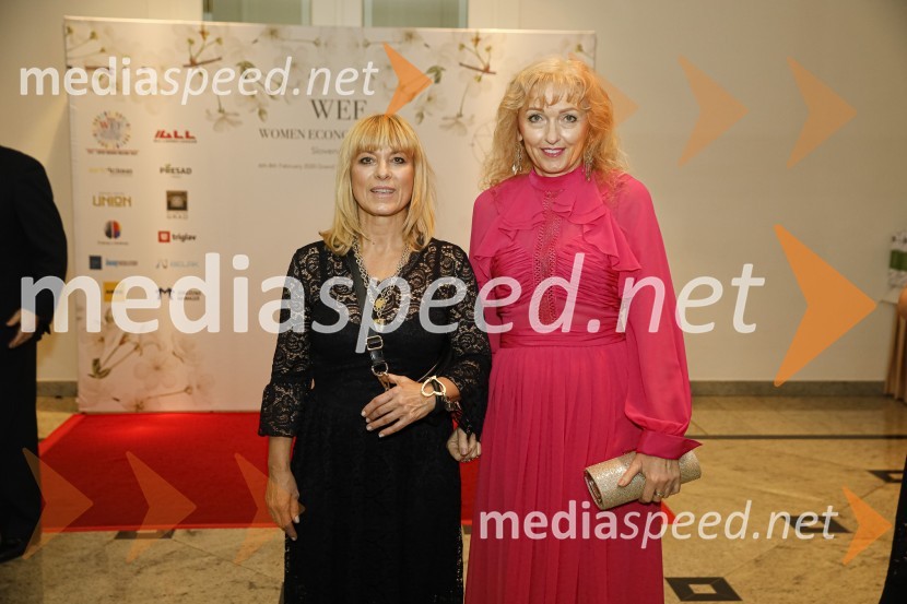  Barbra Jermann, urednica Suzy/Delo;  Lilijana Kastelic, oblikovalkaWomen economic forum, gala večerja in podelitev nagrad