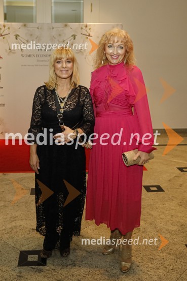  Barbra Jermann, urednica Suzy/Delo;  Lilijana Kastelic, oblikovalkaWomen economic forum, gala večerja in podelitev nagrad