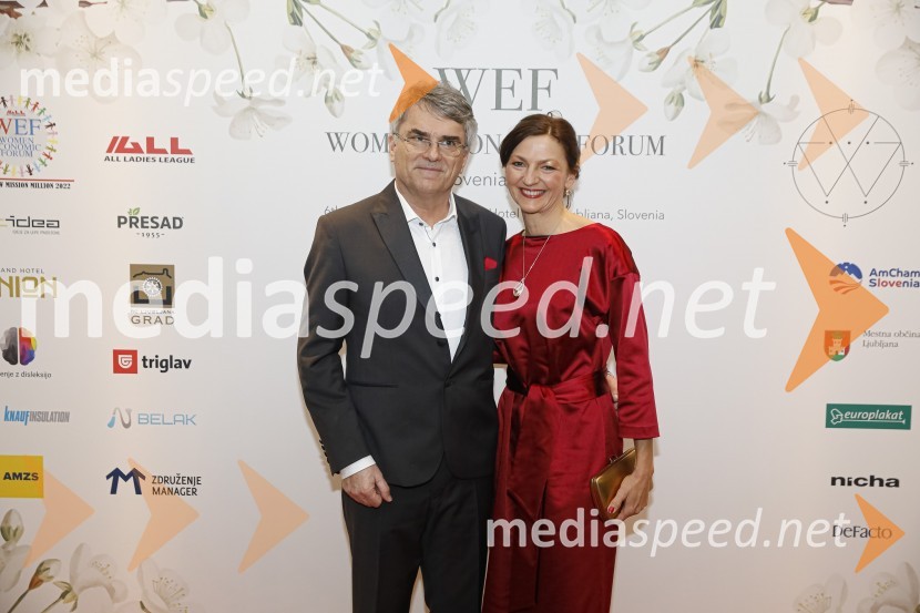  Aleksander  Zalaznik, generalni direktor Danfoss Trata, predsednik Združenja Manager; prof. dr. Maja Makovec Brenčič, nekdanja ministrica za izobraževanje, znanost in športWomen economic forum, gala večerja in podelitev nagrad