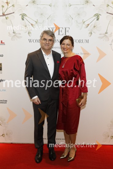  Aleksander  Zalaznik, generalni direktor Danfoss Trata, predsednik Združenja Manager; prof. dr. Maja Makovec Brenčič, nekdanja ministrica za izobraževanje, znanost in športWomen economic forum, gala večerja in podelitev nagrad