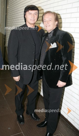 Hrvaški pevec Duško Lokin in Alfi NipičRTV Net praznuje rojstni dan