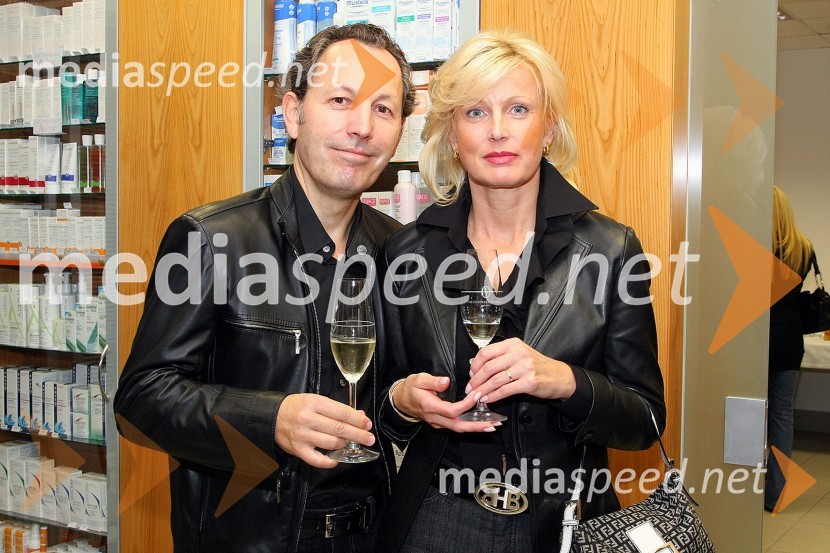 Edi Berk z ženoPrvi rojstni dan Dermatološko medicinskega centra Dimnik - Žgavec