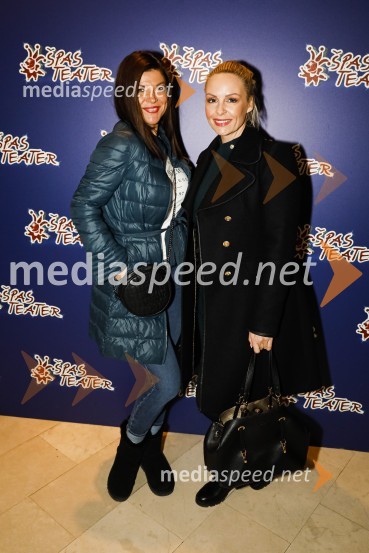  Jasna Kuljaj, TV voditeljica;  Špela Grošelj, pevkaErotika po Emeršiču, premiera predstave Bojana Emeršiča