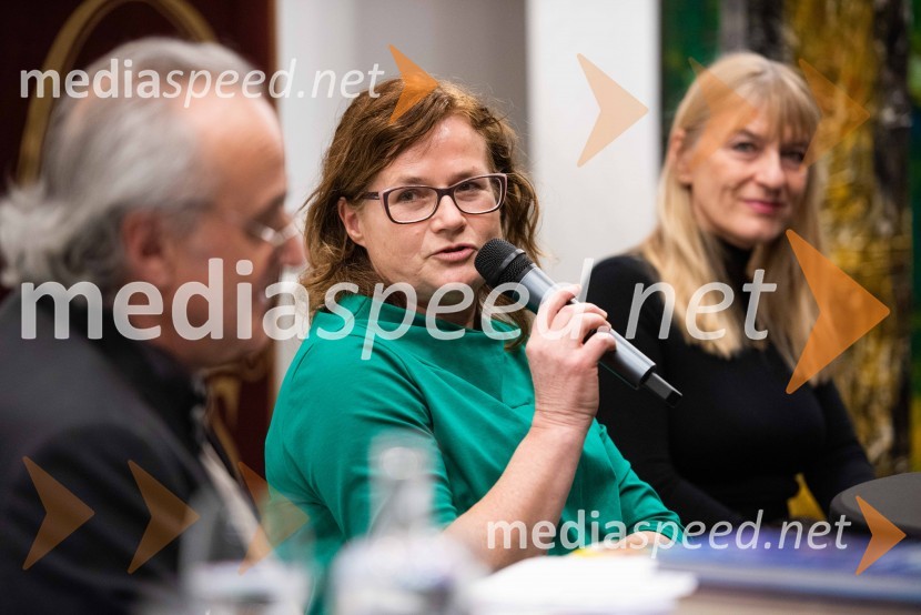  Sonja  Klopčič, avtorica knjig Voditeljstvo, AEIOU voditeljstva in soavtorica knjige Moj vodnikPrvi Gallusov pogovorni večer