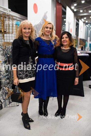  Lilijana Kastelic, oblikovalka;  Klaudija Javornik,  Adacta d.o.o.;  Vera  Mihatović, nekdanja finančnica, ACHPrvi Gallusov pogovorni večer