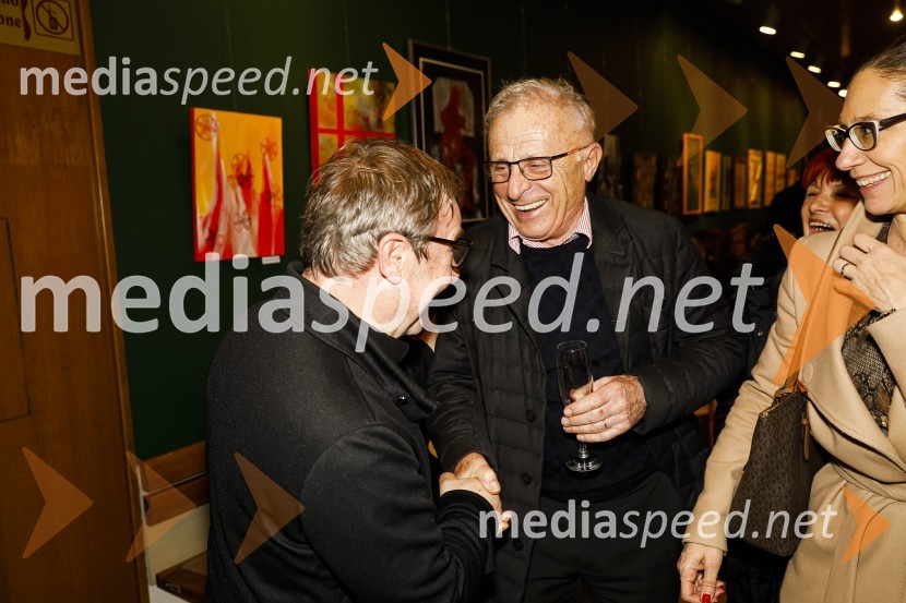  Bojan Emeršič, igralec;  Tone  Glavan, podjetnikErotika po Emeršiču, premiera predstave Bojana Emeršiča