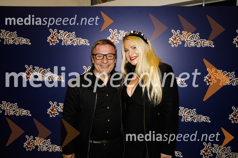  Bojan Emeršič, igralec;  Danica Lovenjak, novinarkaErotika po Emeršiču, premiera predstave Bojana Emeršiča