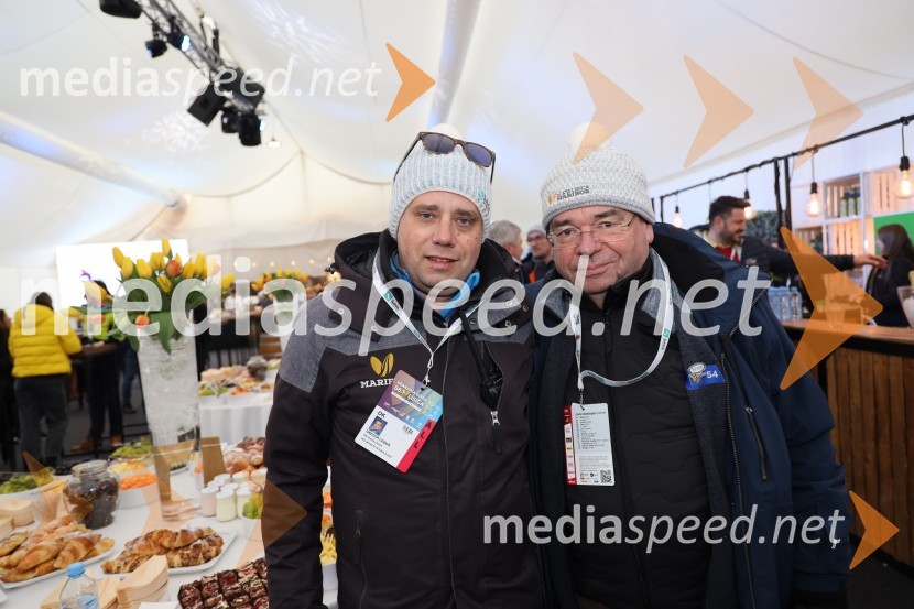  Gregor Lednik, Zavarovalnica Sava, predsednik ASK Branik;  Srečko Vilar, generalni sekretar organizacijskega odbora 55. Zlate lisiceZlata lisica 2020 VIP druženje, sobota