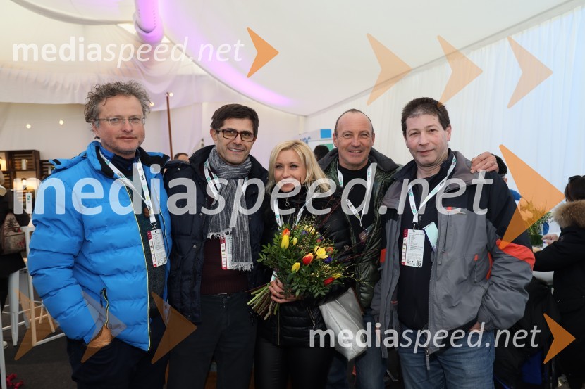  ... ;  Matjaž Rakovec, župan Mestne občine Kranj;  Lea Jerič, izvršna direktorica Sektorja trženja in prodaje, Zavarovalnica Sava;  ... ;  ... Zlata lisica 2020 VIP druženje, sobota