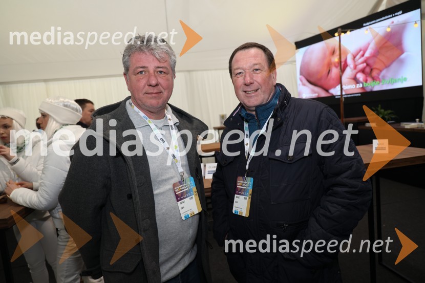  Tomaž Taškar, direktor TV3;  Sandi ŠegatinZlata lisica 2020 VIP druženje, sobota