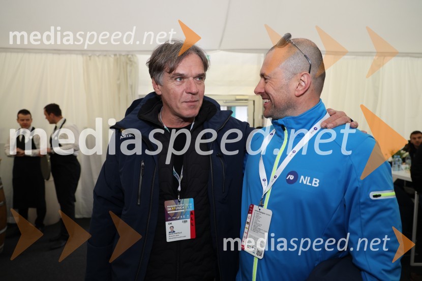 mag. David Kastelic, predsednik uprave, Zavarovalnica Sava, d.d.;  Blaž Brodnjak, predsednik uprave NLBZlata lisica 2020 VIP druženje, sobota