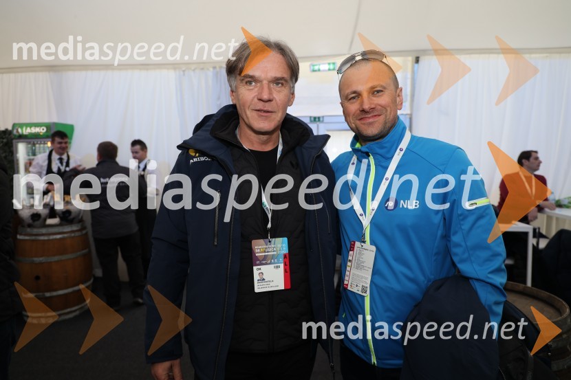 mag. David Kastelic, predsednik uprave, Zavarovalnica Sava, d.d.;  Blaž Brodnjak, predsednik uprave NLBZlata lisica 2020 VIP druženje, sobota