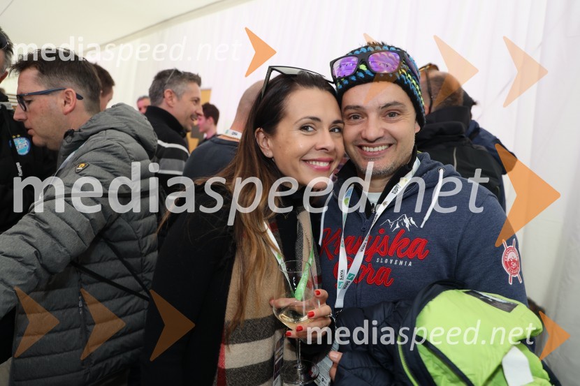  Viktorija Radojević Mavrič, direktorica marketinga in razvoja Mercator d.d.;  Blaž Veber, LTO Kranjska GoraZlata lisica 2020 VIP druženje, sobota