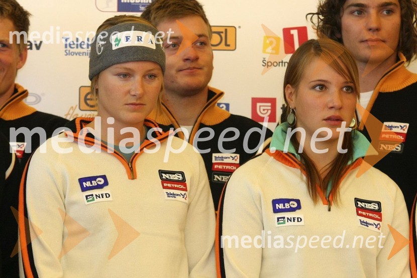 Ana Drev in …, alpski smučarkiSlovenska smučarska reprezentanca - predstavitev za sezono 2008/09