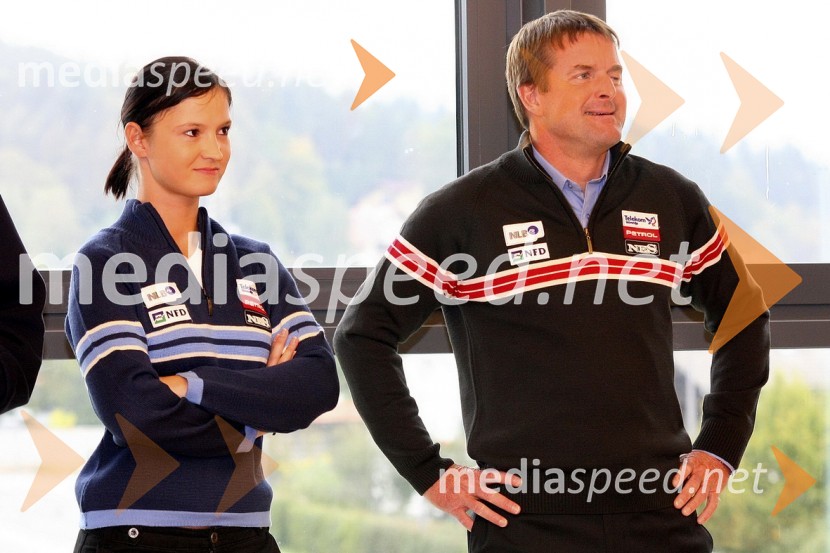 … in Matjaž Šarabon, direktor alpskih disciplinSlovenska smučarska reprezentanca - predstavitev za sezono 2008/09