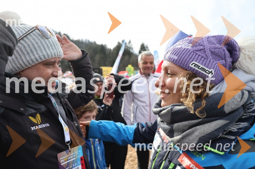  Gregor Lednik, Zavarovalnica Sava, predsednik ASK Branik;  Ilka Štuhec, slovenska alpska smučarkaZlata lisica 2020 VIP druženje, sobota
