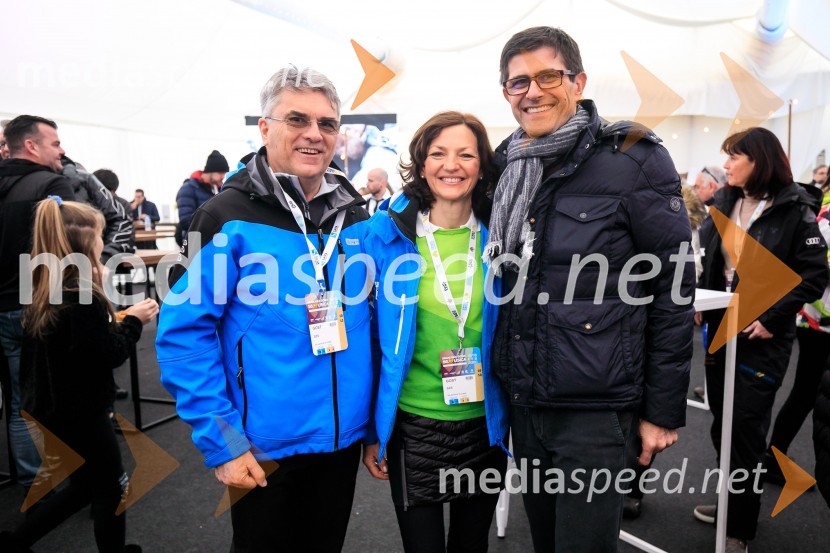  Aleksander  Zalaznik, generalni direktor Danfoss Trata, predsednik Združenja Manager; prof. dr. Maja Makovec Brenčič, nekdanja ministrica za izobraževanje, znanost in šport;  Matjaž Rakovec, župan Mestne občine KranjZlata lisica 2020 VIP druženje, sobota