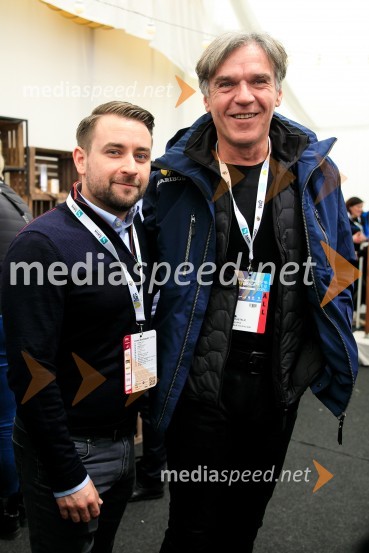  Matej Pavlič, MS Invest d.o.o.; mag. David Kastelic, predsednik uprave, Zavarovalnica Sava, d.d.Zlata lisica 2020 VIP druženje, sobota