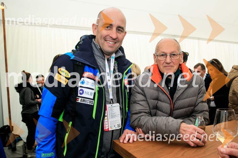  Jožko Križan, podjetnik;  Miroslav Cerar, nekdanji gimnastičar, predsednik Odbora za podeljevanje Bloudkovih priznanjZlata lisica 2020 VIP druženje, nedelja