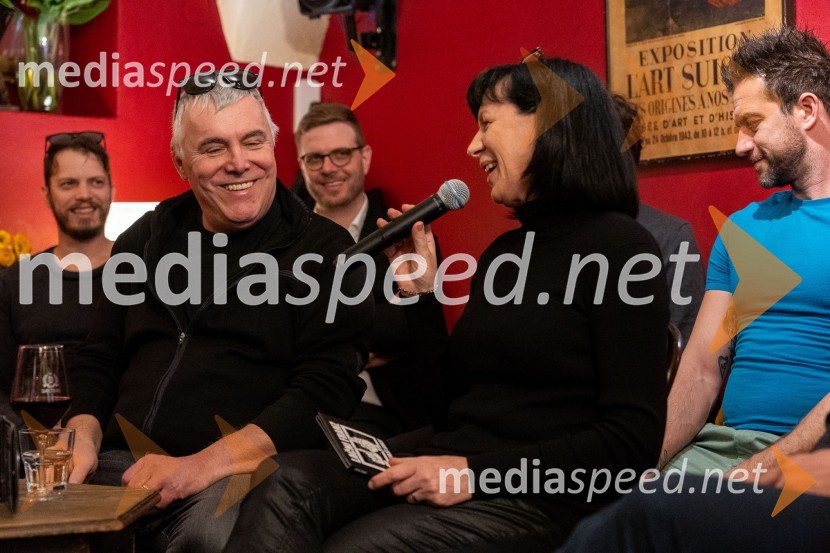  Zoran Predin, glasbenik;  Mateja Mirt, fotografinjaLačni Franz, predstavitev albuma