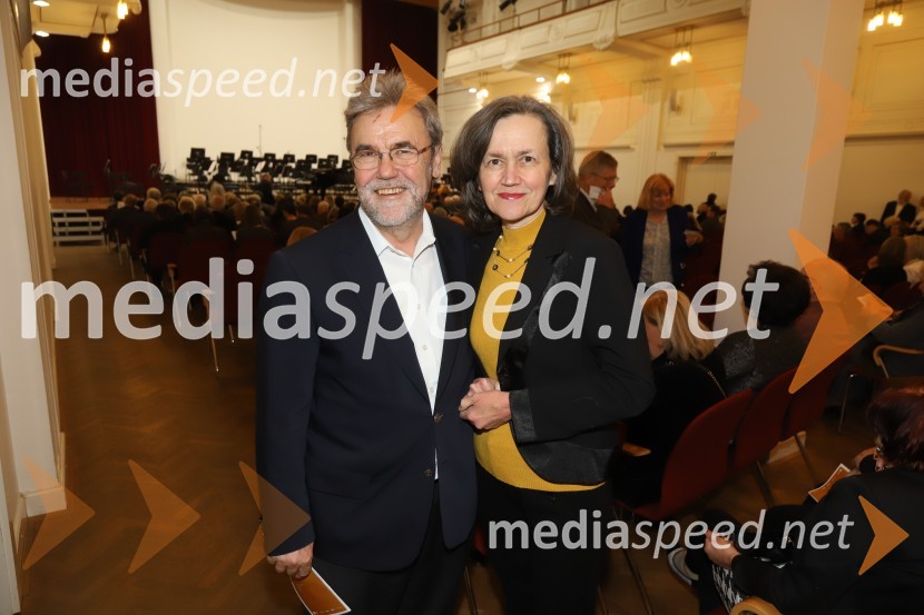 mag. Zdravko Luketič, mestni svetnik MOM, Nova Slovenija – Krščanski demokrati;  Nilda Luketič4. koncert Simfoničnega cikla z Dubravko Tomšič Srebotnjak