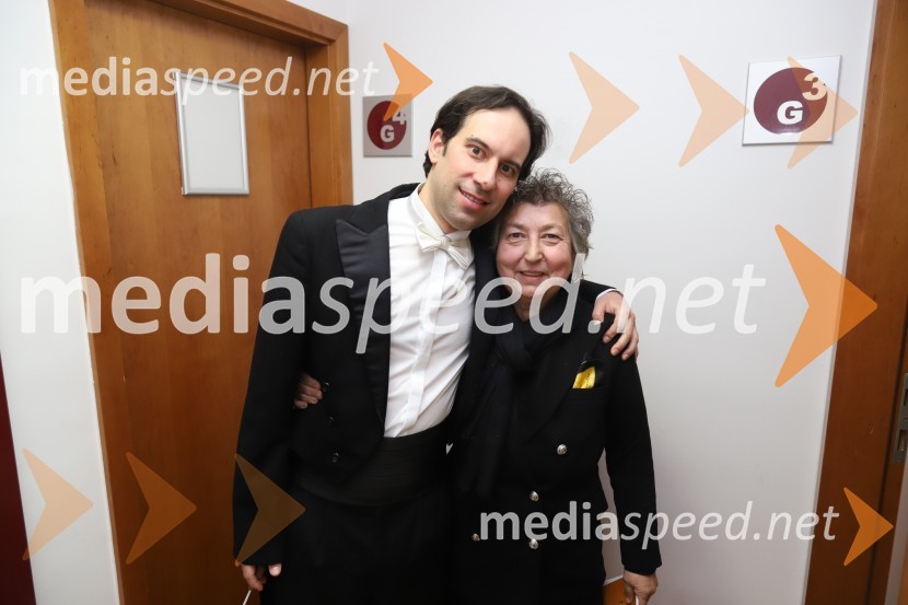  Simon Krečič, umetniški direktor Opere SNG Maribor;  Dragica Petrovič, direktorica, Avditorij Portorož4. koncert Simfoničnega cikla z Dubravko Tomšič Srebotnjak