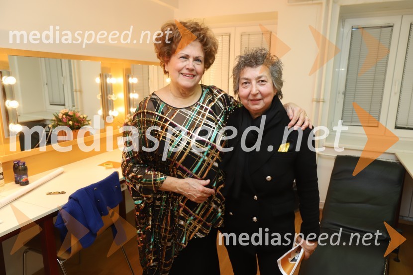  Dubravka  Tomšič Srebotnjak, pianistka;  Dragica Petrovič, direktorica, Avditorij Portorož4. koncert Simfoničnega cikla z Dubravko Tomšič Srebotnjak