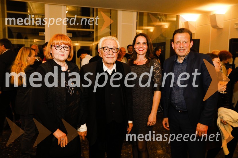  ... ;  ... ;  Katarina Karlovšek, SBC;  Bojan Šrot, župan MO CeljeOčiščenje, premiera drame SLG Celje