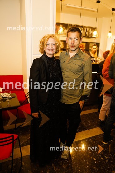 mag. Tina Kosi, upravnica SLG Celje;  Aleš Novak, umetniški direktor Festivala Borštnikovo srečanjeOčiščenje, premiera drame SLG Celje