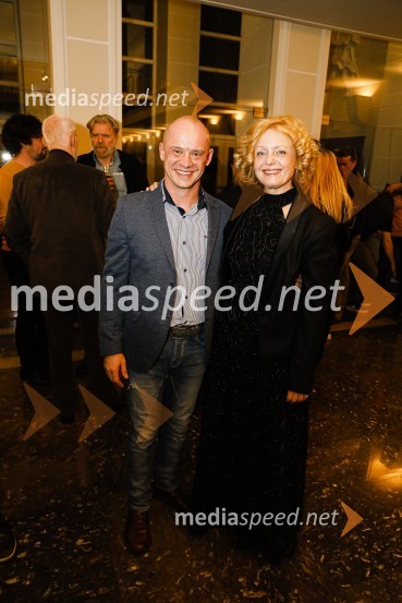  Damjan M. Trbovc, igralec; mag. Tina Kosi, upravnica SLG CeljeOčiščenje, premiera drame SLG Celje