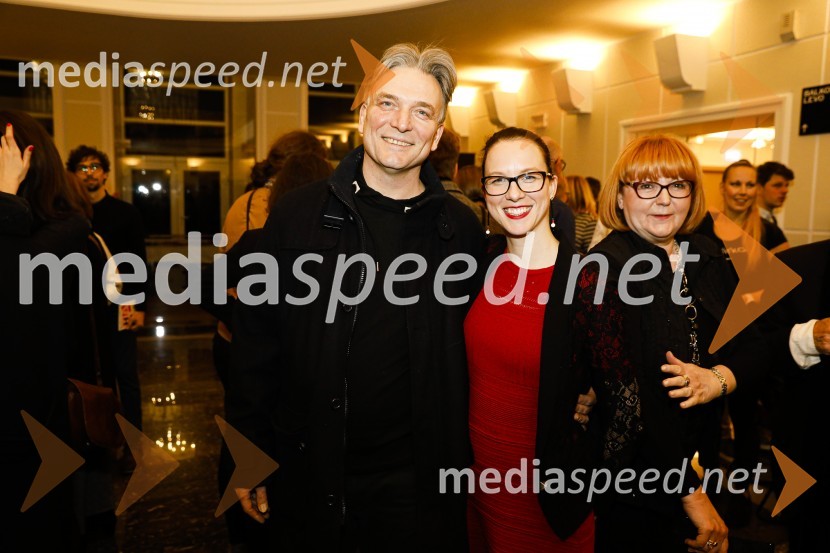  Rastko Krošl, igralec;  Barbara Petrovič, vodja marketinga in odnosov za javnostmi SLG Celje;  ... Očiščenje, premiera drame SLG Celje