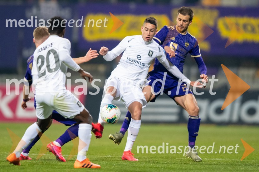  Luka Menalo, nogometaš NK Olimpija;  Mitja Viler, nogometaš, NK MariborNK Maribor : NK Olimpija, prvi derbi v 2020