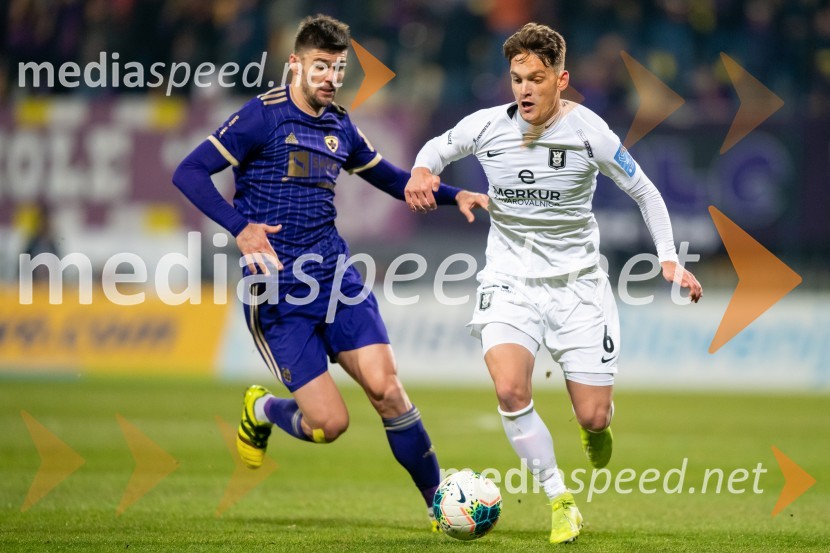  Rok Kronaveter, nogometaš, NK Maribor;  Mitja Valenčič, nogometaš, NK OlimpijaNK Maribor : NK Olimpija, prvi derbi v 2020