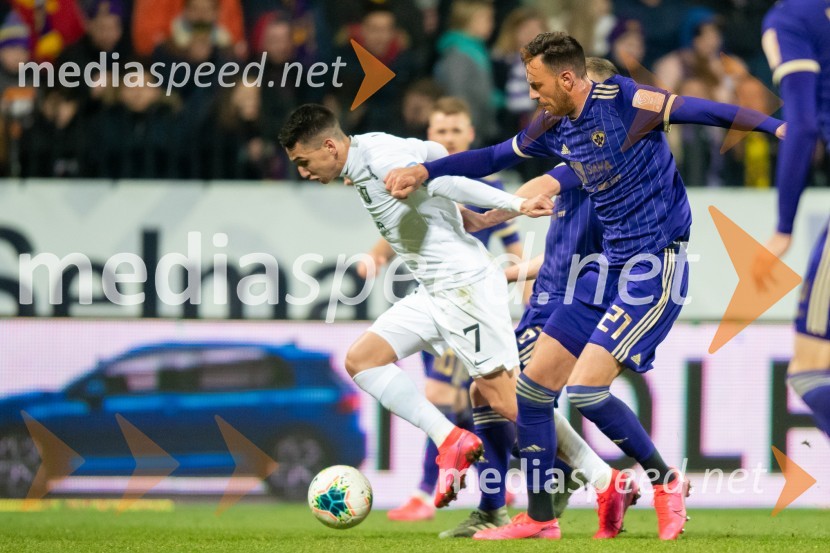  Luka Menalo, nogometaš NK Olimpija;  Amir Dervišević, nogometaš, NK MariborNK Maribor : NK Olimpija, prvi derbi v 2020